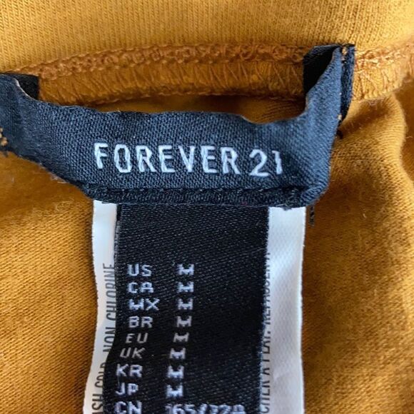 FOREVER 21 Mustard Yellow Mini Skirt - Picture 3 of 4